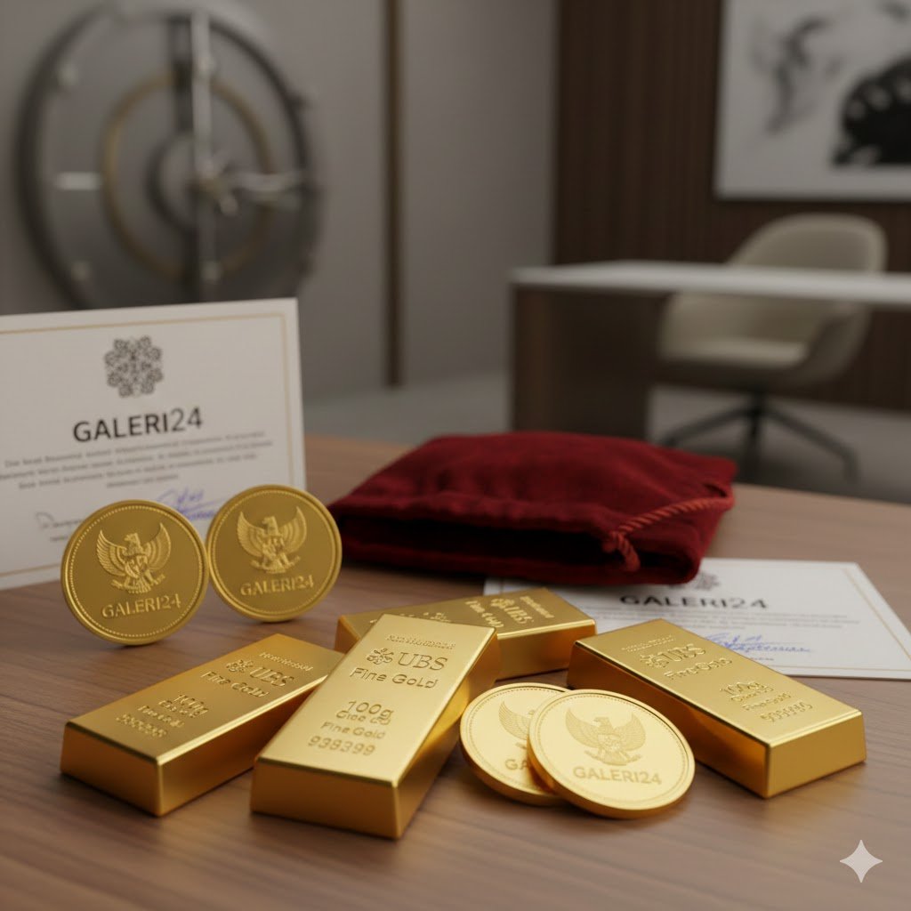 Harga Emas UBS dan Galeri24 Hari Ini Stabil, Cek Daftar Terbarunya