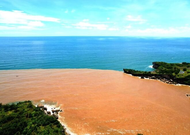 Fenomena Dua Warna Air di Pantai Baron Gunungkidul Usai Hujan Deras
