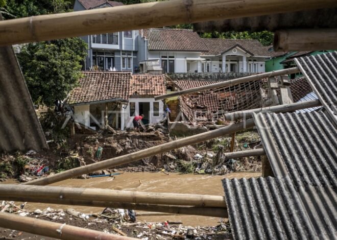 Banjir Bandang dan Longsor Terjang Kabupaten Bandung Barat, Objek Wisata dan Sawah Tergenang