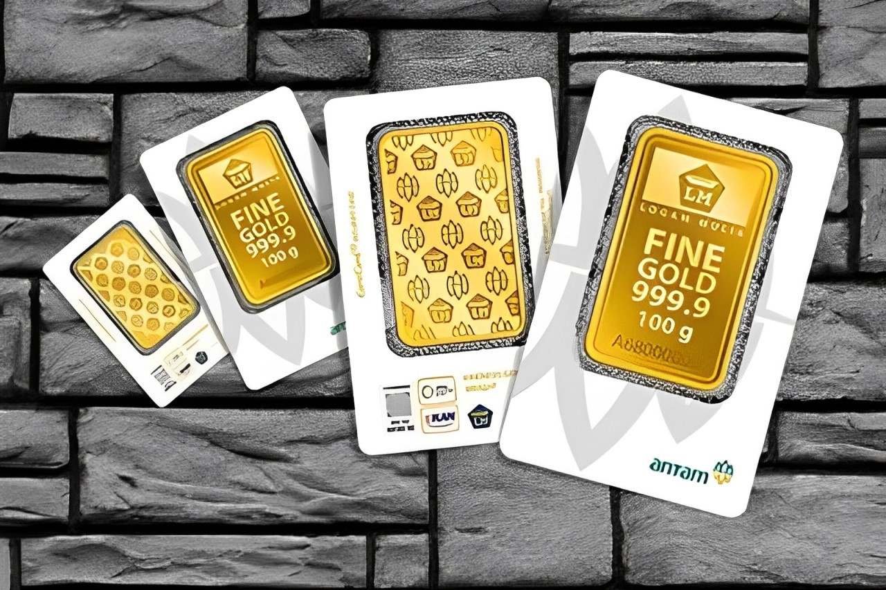 Harga Emas Antam di Pegadaian Turun Rp10.000 per Gram Hari Ini