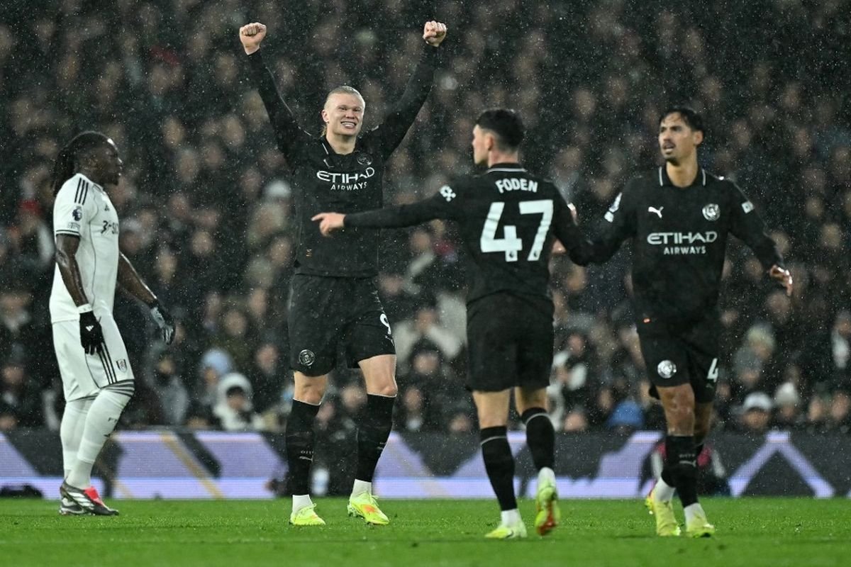 Manchester City Menang Dramatis 5-4 atas Fulham: Sembilan Gol Hujani Craven Cottage
