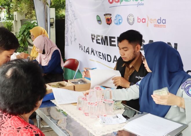 Jasa Raharja Bogor Berperan Aktif dalam Operasi Gabungan Bersama Tim Pembina Samsat Kota Bogor di Jalan Pemuda Kota Bogor