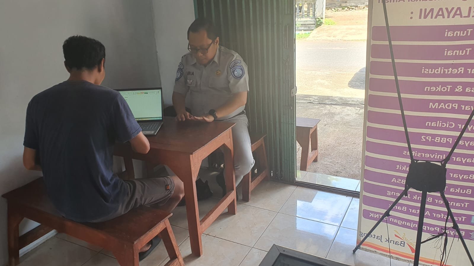 Jasa Raharja Pati dan Samsat Pati Monitoring Layanan di BUMDes Purwo Agung Mandiri