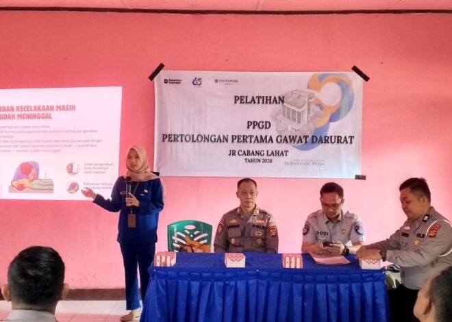 Jasa Raharja Cabang Lahat Laksanakan Kegiatan PPGD di Polsek Pagar Alam Utara