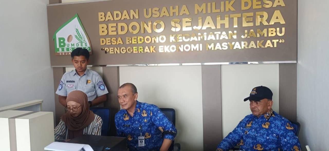 Jasa Raharja Ungaran Optimalkan LayananSamsat Budiman melalui Monitorting di BUMdes Bedono Sejahtera