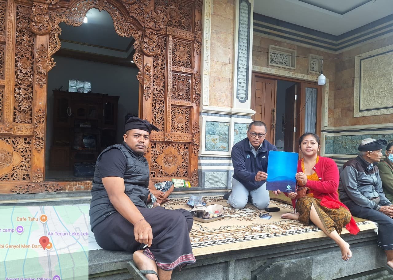 Jasa Raharja Bali Proaktif Berikan Santunan Korban Kecelakaan Lalu Lintas di Baturiti