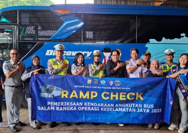 Dukung Operasi Keselamatan Jaya 2026, Jasa Raharja Bogor Bersinergi dengan Mitra Laksanakan Ramp Check di Depok