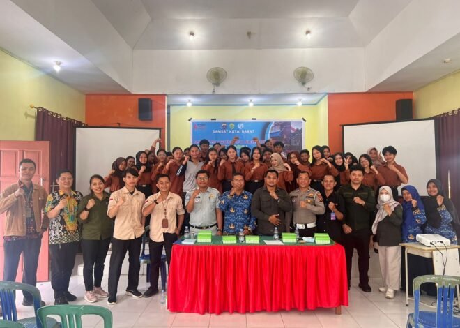 Jasa Raharja Kaltim Edukasi Keselamatan dan Pajak Kendaraan Bermotor di SMK Negeri 1 Sendawar