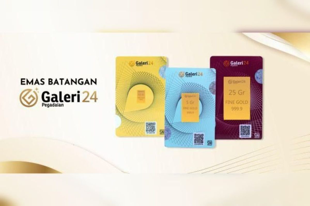 Daftar Harga Emas Pegadaian: UBS dan Galeri24 Kenaikan Serentak Sabtu Ini