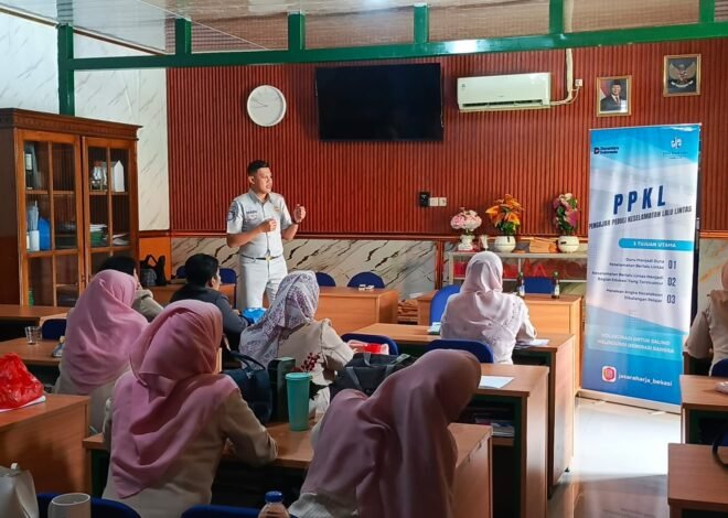 Ciptakan Generasi Taat Lalu Lintas, Jasa Raharja Bekasi Bekali Guru SMK Travina Prima Lewat Program PPKL