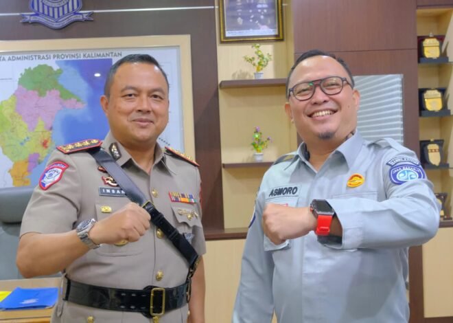 Jasa Raharja Kaltim Perkuat Sinergi Keselamatan Berlalu Lintas pada Momentum Pisah Sambut Dirlantas Polda Kaltim