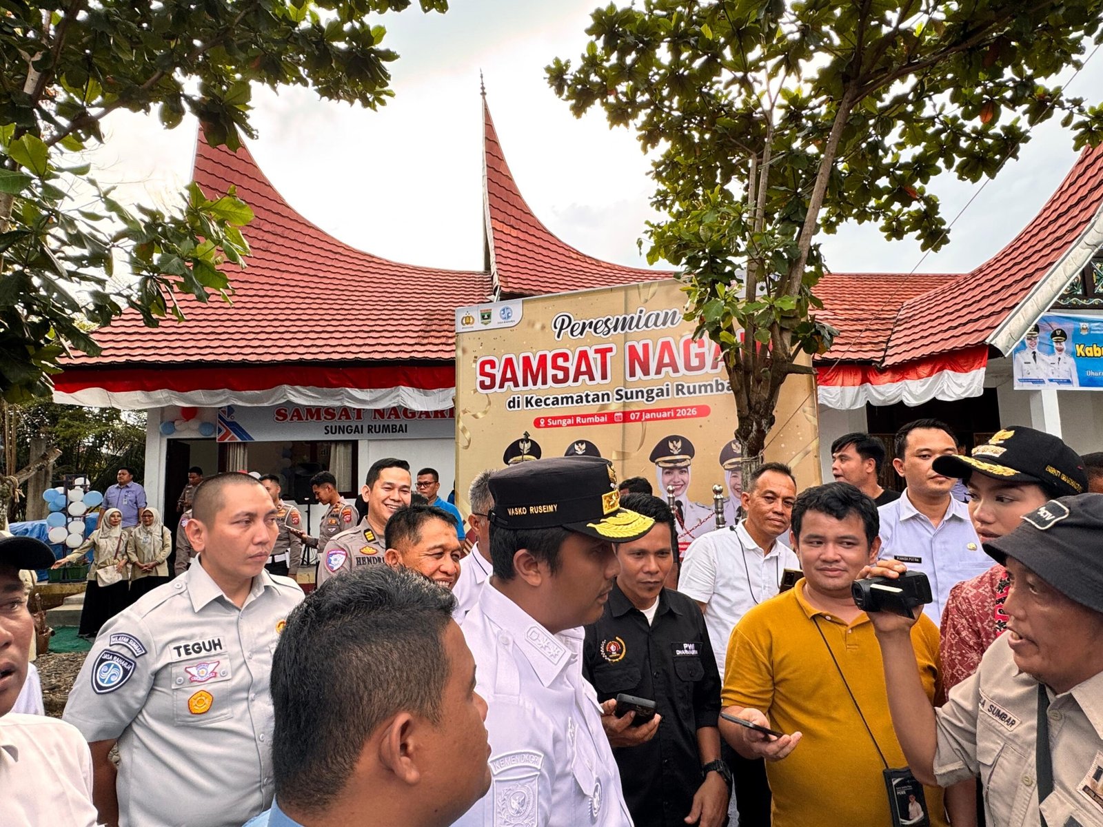 Jasa Raharja Sumatera Barat Ikut Resmikan Samsat Nagari Sungai Rumbai di Kabupaten Dharmasraya