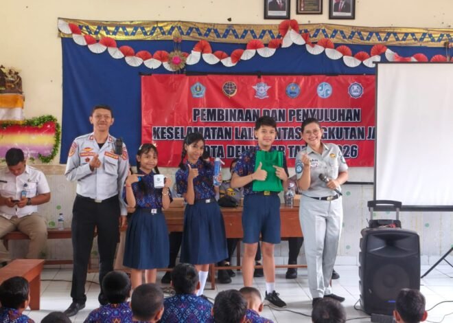 Jasa Raharja Wilayah Bali Bersama Stakeholder Kembali Gaungkan Tertib Lalu Lintas Sejak Usia Dini di Denpasar