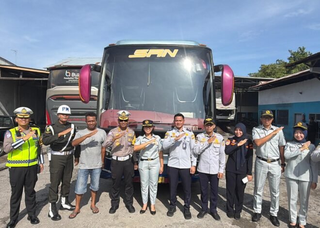 Jelang Operasi Ketupat 2026, Jasa Raharja Bengkulu Bersama Stakeholder Lakukan Pemeriksaan Kesiapan Angkutan Umum di Pool PO SAN