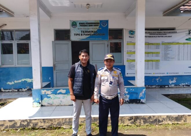 Petugas Samsat Outlet Pameungpeuk Laksanakan Kunjungan Silaturahmi dan Koordinasi dengan Pengelola Terminal Tipe B Pameungpeuk