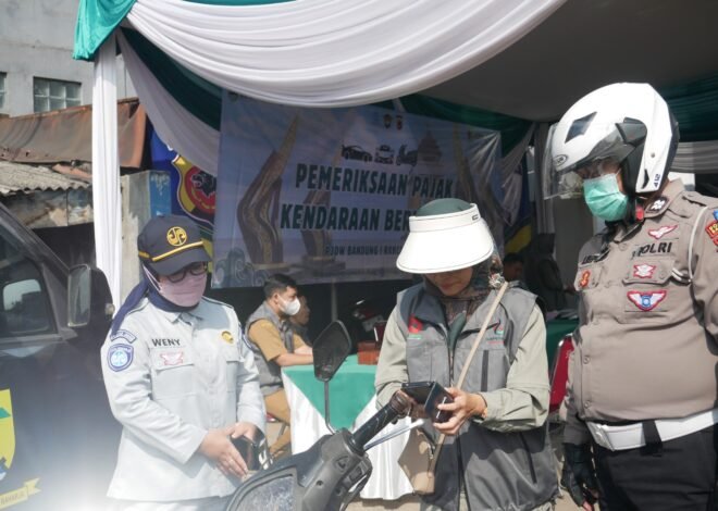 Opsgab di Pos Polisi Bojongsoang, Jasa Raharja Rancaekek  Ajak Masyarakat Patuh Pajak dan Tertib Berkendara