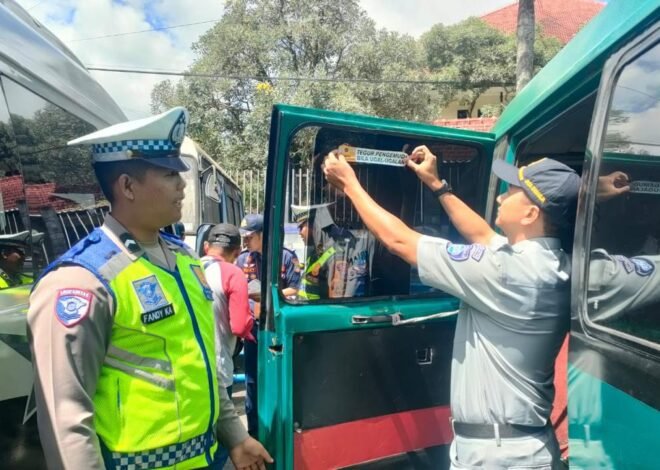 Jasa Raharja Cabang Malang Bersama Instansi Terkait Laksanakan Rampcheck Kendaraan Umum di Terminal Talangagung Kepanjen