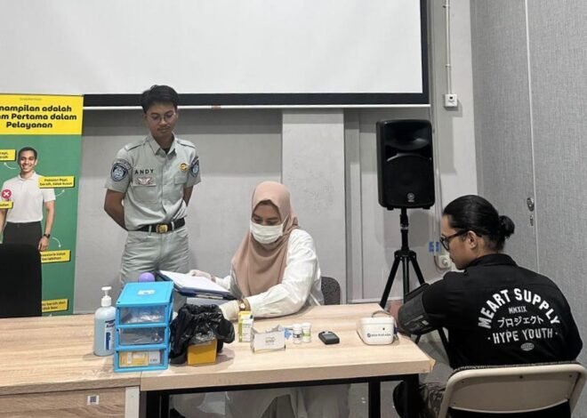 Tingkatkan Keselamatan Berkendara, Jasa Raharja Sulsel Gelar Pemeriksaan Kesehatan Gratis dan PPGD di TPI Makassar