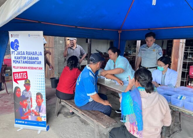 Langkah Preventif Tekan Laka Lantas, Jasa Raharja Pematangsiantar Periksa Kesehatan Pengemudi dan Penumpang