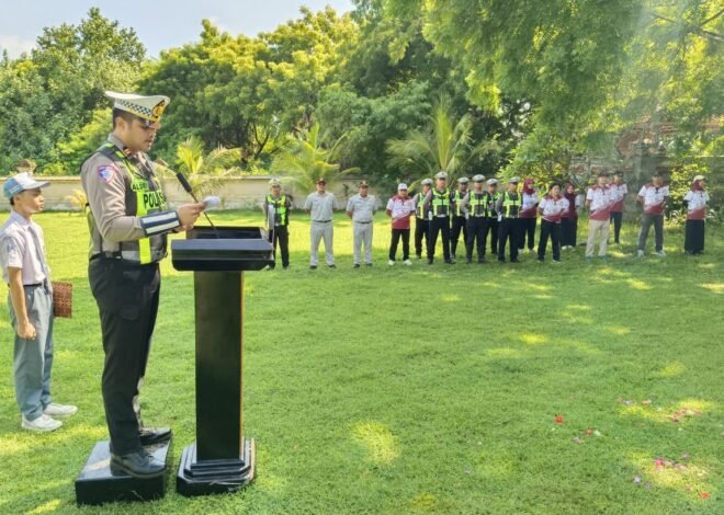 Jasa Raharja Bali Hadiri Pelantikan PKS SMA Negeri 2 Mendoyo Bersama Satlantas Polres Jembrana