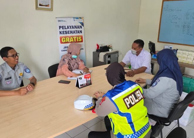 Peduli Keselamatan Pengemudi, Jasa Raharja DIY Hadirkan Pelayanan Kesehatan Gratis bagi Driver PO White Horse 