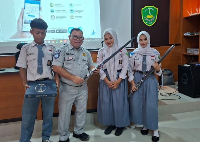 Jasa Raharja Cabang Tasikmalaya Laksanakan Sosialisasi Program Pengajar Peduli Keselamatan Lalu Lintas di SMK Negeri 2 Kota Banjar