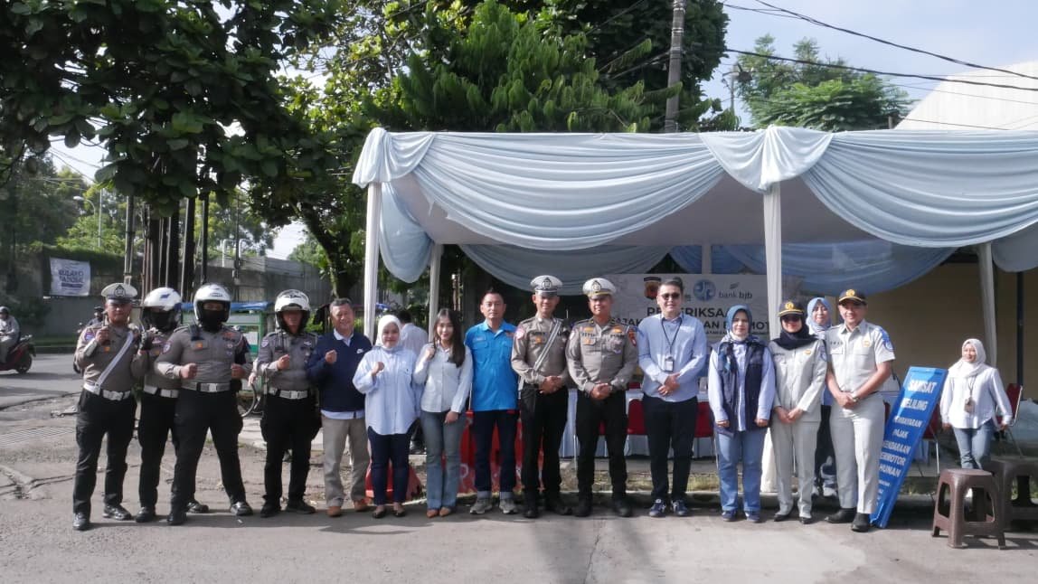 Jasa Raharja Bersama Tim Pembina Samsat Kabupaten Bandung II Soreang Gelar Operasi Gabungan di Area PT. Venamon Katapang Kabupaten Bandung