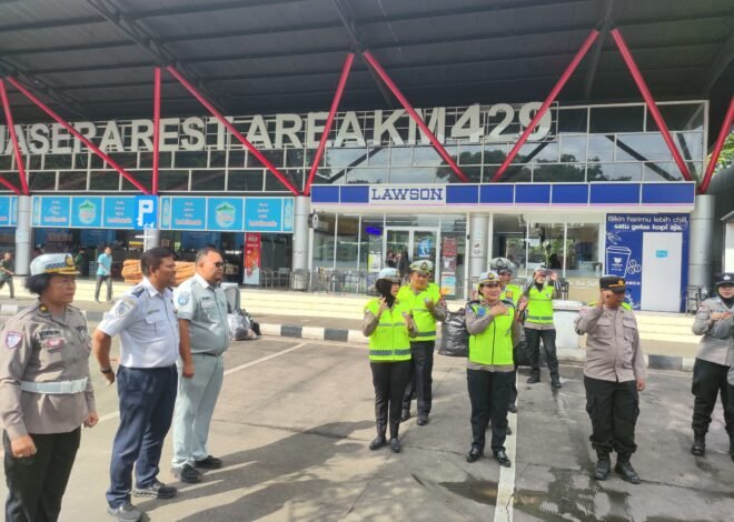 Jasa Raharja Kanwil Jateng Laksanakan Giat Rampcheck Gabungan di Rest Area 429 Jalur A 