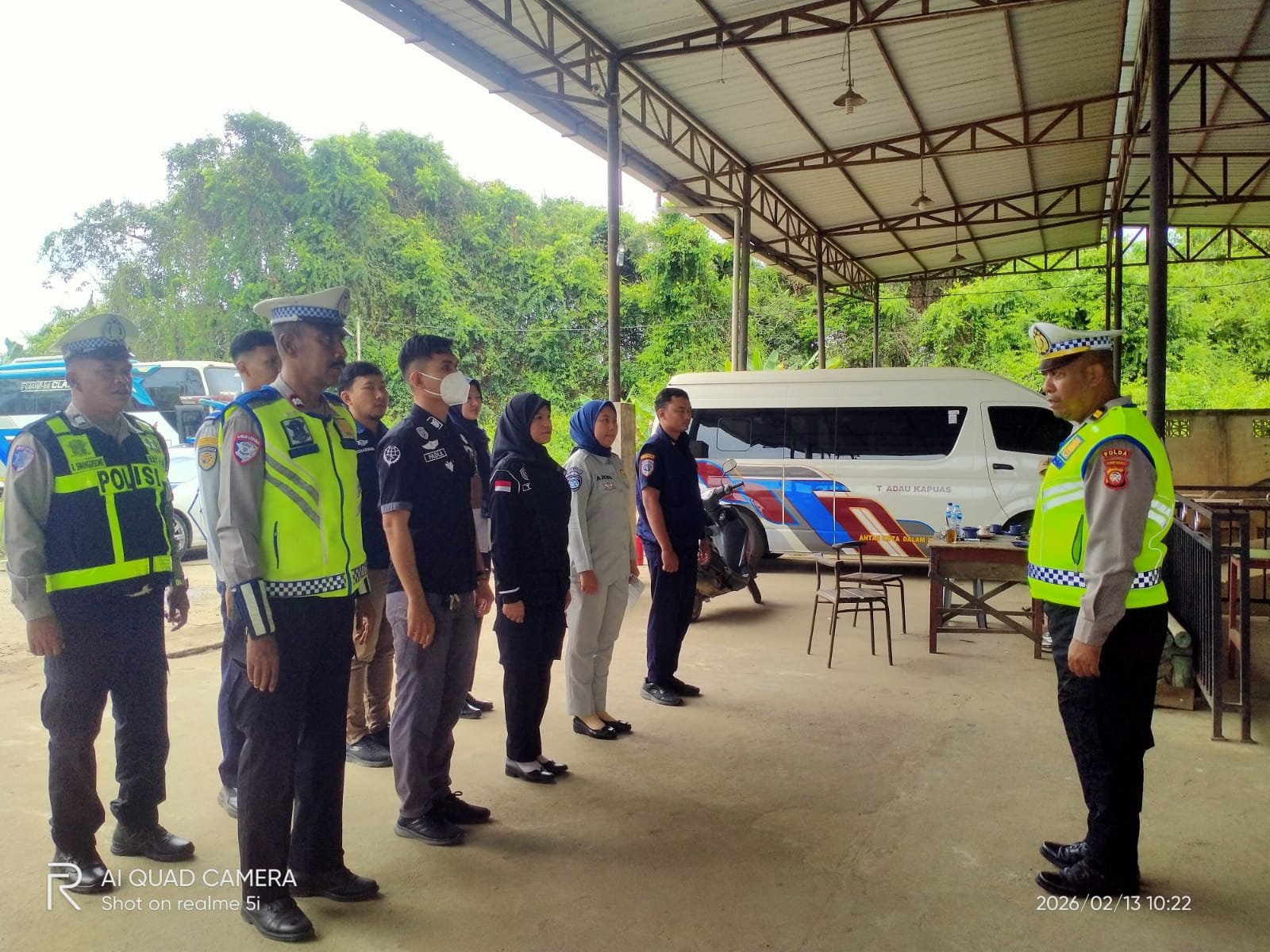 Jasa Raharja Kalbar Tergabung Dalam Kegiatan Rampcheck Operasi Keselamatan Kapuas 2026 di PO Bus TSM