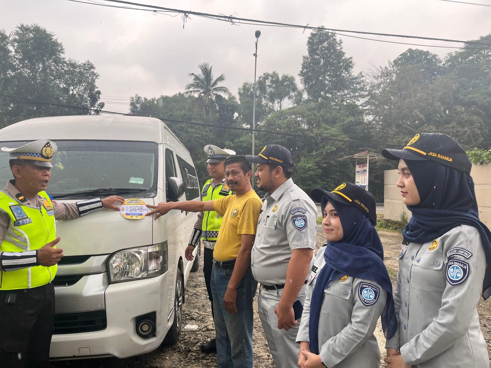 Rampcheck Angkutan Umum di PO Marpaung Rajabasa, Pastikan Kelayakan Jalan dalam Operasi Keselamatan Krakatau 2026