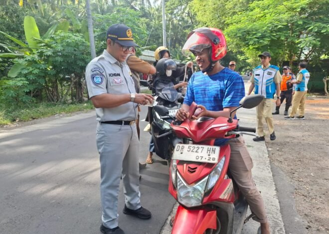 Komitmen Bersama Wujudkan Lalu Lintas Aman, Jasa Raharja NTB Ikut Operasi Gabungan di Kab. Lombok Utara