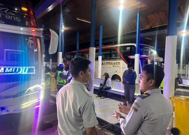 Sinergi Keselamatan, Bersama Cegah Lakalantas : Jasa Raharja Cabang Mamuju Laksanakan Giat Rampcheck Kendaraan di Terminal Simbuang Jelang Arus Mudik Lebaran Tahun 2026