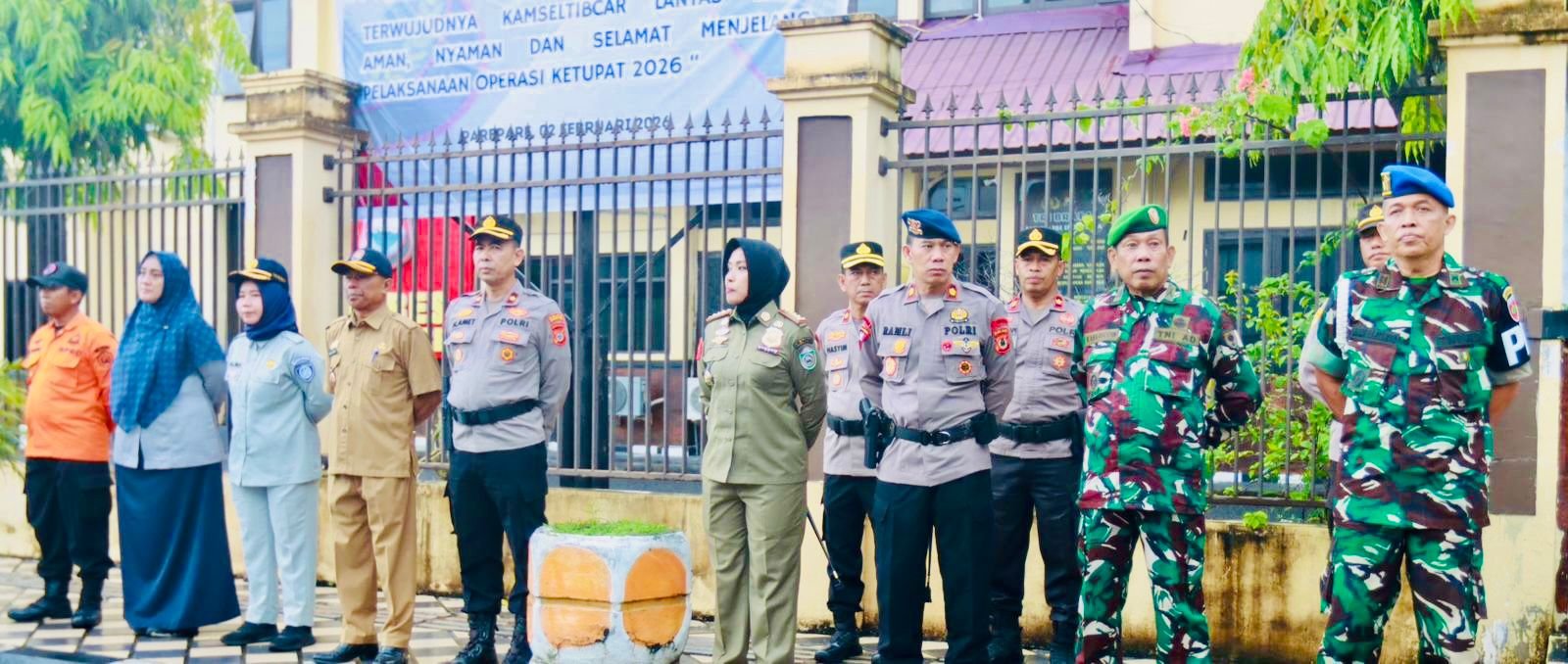 Jasa Raharja Cabang Parepare Menghadiri Apel Gelar Pasukan Operasi Patuh Keselamatan Pallawa 2026 di Polres Parepare