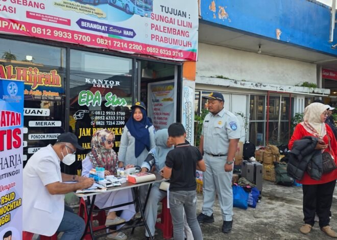 Jasa Raharja Bukittinggi Hadirkan Layanan Kesehatan Gratis di Pool Epa Star dan Al Hijrah, Jaga Kondisi Kru dan Penumpang Tetap Prima