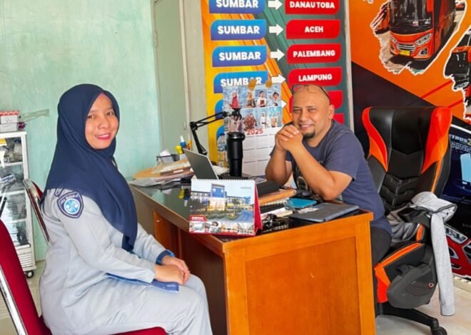 Jasa Raharja Bukittinggi Perkuat Sinergi dengan PO Aye Kamikho Holiday, Sosialisasikan Pembayaran Iuran Wajib Melalui JRku