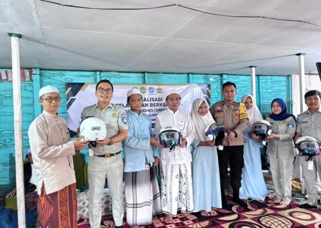 Jasa Raharja Kalsel Dukung Pembinaan Keselamatan Berkendara, Santri Diajak Jadi Pelopor Tertib Lalu Lintas