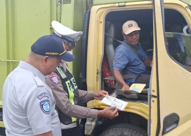 Jasa Raharja Perkuat Sinergi Keselamatan Melalui Razia Gabungan di Lampung Tengah