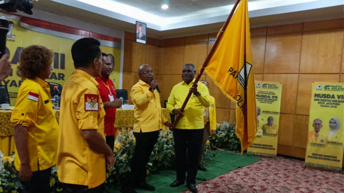 Abisai Rollo Terpilih Aklamasi, Golkar Jayapura Siap Perkuat Konsolidasi