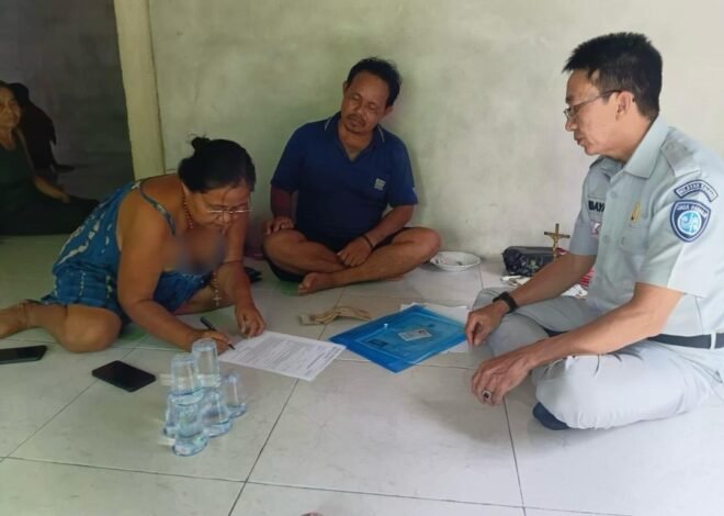 Jasa Raharja Cabang Sintang Melakukan Pendataan dan Verifikasi Ahli Waris Korban Kecelakaan Lalu Lintas di Kabupaten Sintang