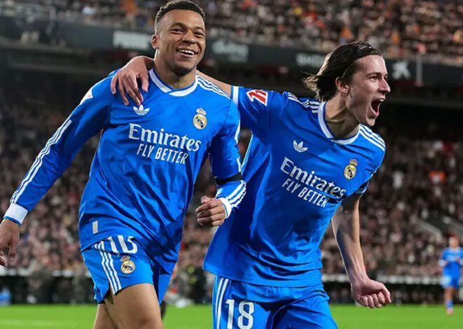 Gol Mbappe Antar Real Madrid Tempel Ketat Barcelona Usai Kalahkan Valencia