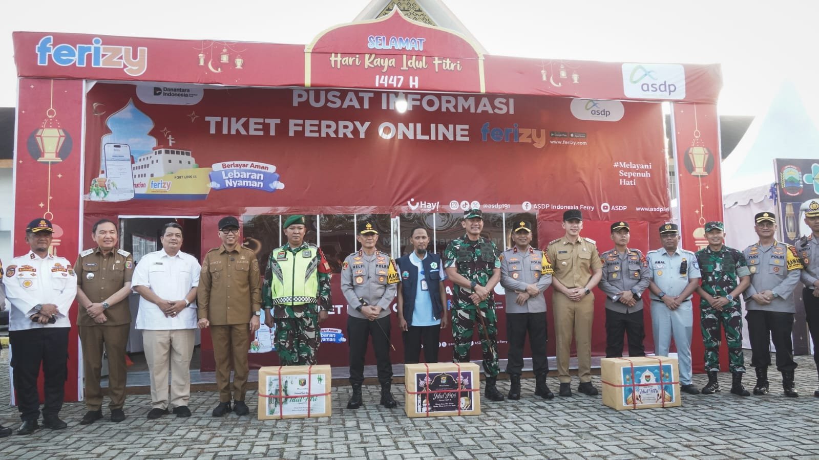 Pastikan Kesiapan Arus Mudik, Jasa Raharja Wilayah Lampung Ikuti Peninjauan Pos Pam di Bakauheni