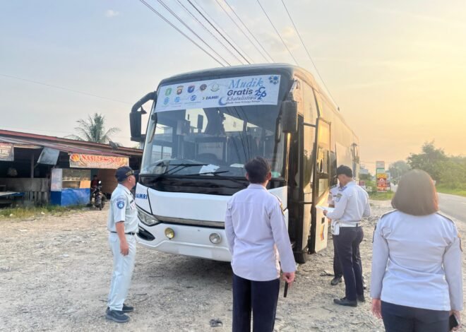 Rampcheck Angkutan Lebaran 2026, Jasa Raharja Sintang dan BPTD Kalbar Perkuat Keselamatan Transportasi