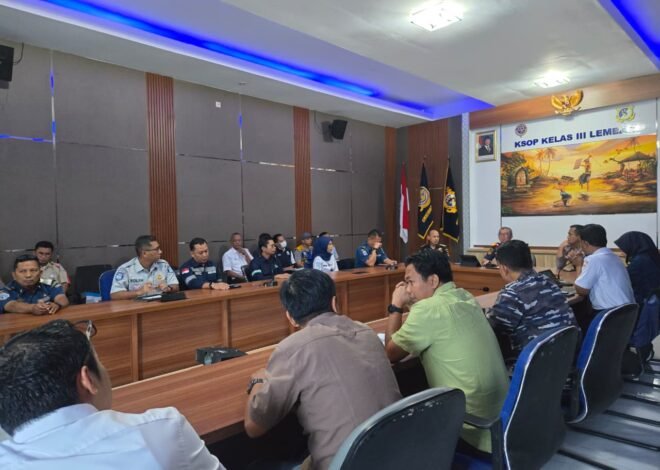 Pastikan Mudik Aman, Kepala Jasa Raharja NTB Hadiri Rakor Persiapan Angkutan Lebaran di KSOP Kelas III Lembar