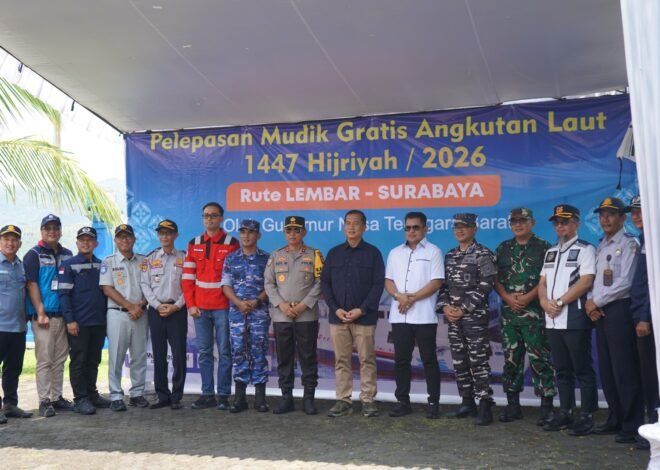 Kepala Jasa Raharja NTB Hadiri Pelepasan Mudik Gratis Angkutan Laut Bersama Forkopimda