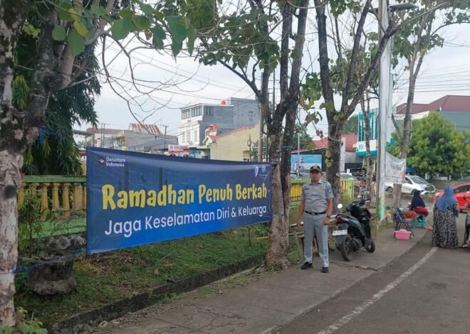 Tekan Risiko Kecelakaan, Jasa Raharja Soppeng Pasang Spanduk dan Dukung Posko PAM Lebaran 2026