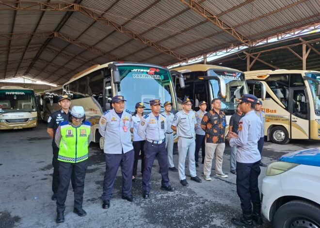 Jasa Raharja Bali Bersama Instansi Terkait Laksanakan Ramp Check di PO Mai Bus Denpasar