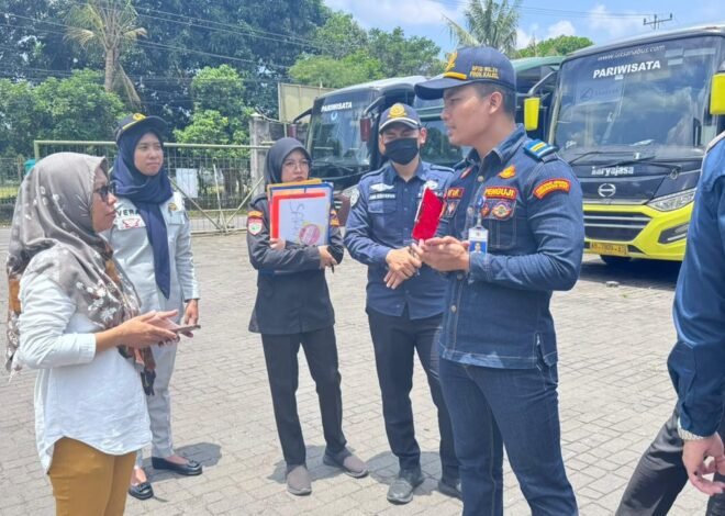 Pastikan Bus Laik Jalan, Jasa Raharja Bersama Polda dan BPTD Gelar Rampcheck di PO Karya Jasa Transport 