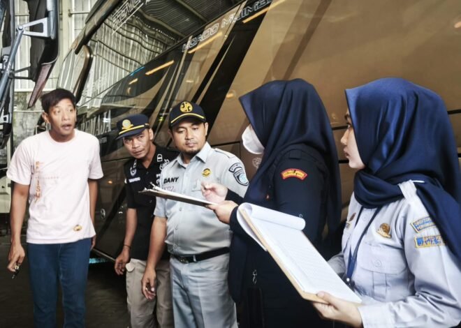 Jelang Lebaran 2026, BPTD Kelas I Jateng dan Jasa Raharja Magelang Laksanakan Rampcheck Armada Bus di Kabupaten Magelang