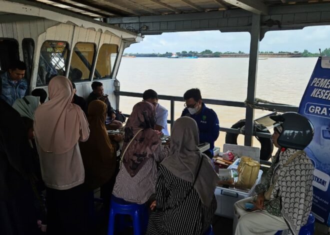Jasa Raharja Kalsel Dukung Mudik Aman Lewat Layanan Kesehatan, di Jalur Penyeberangan Alalak–Jelapat