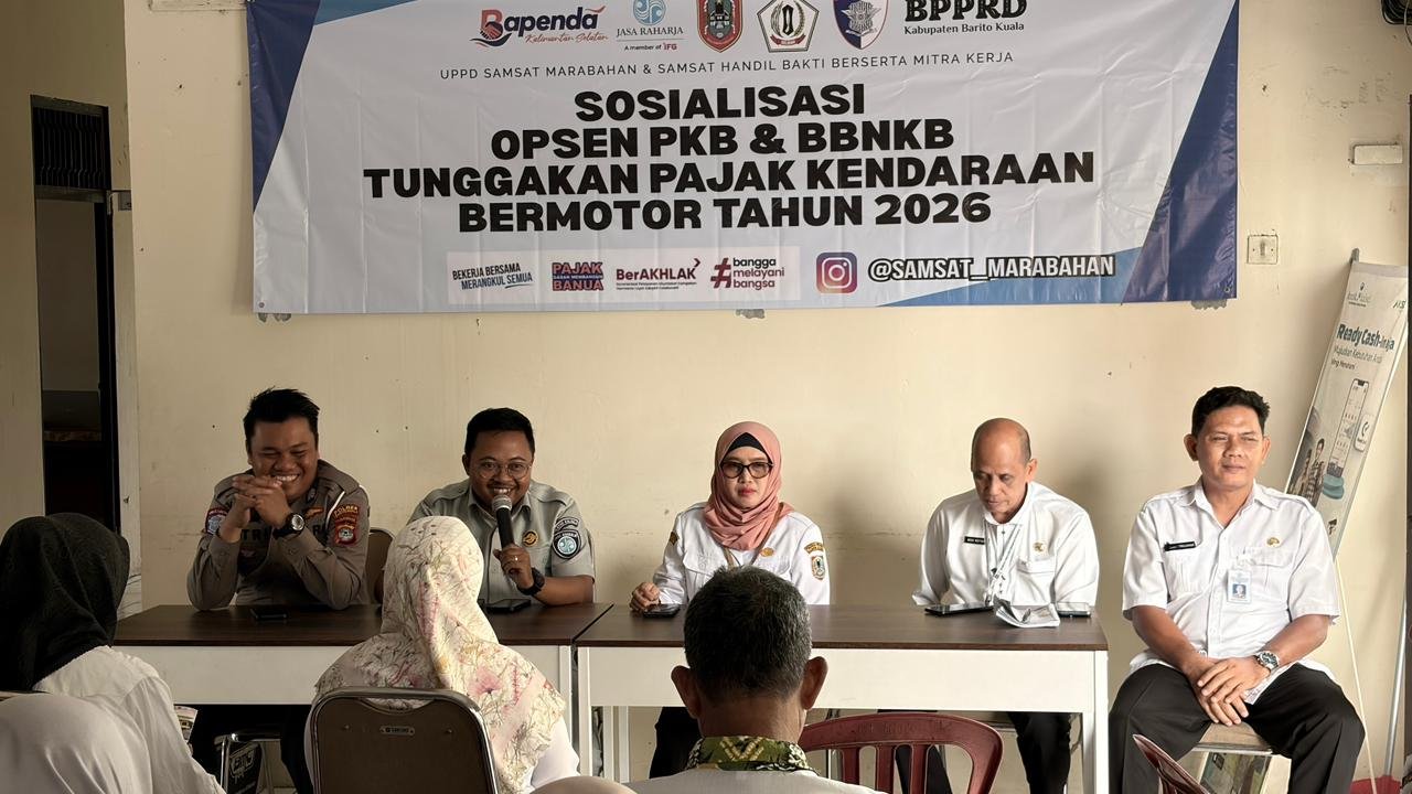 Tim Pembina Samsat Marabahan Sosialisasikan Opsen PKB dan BBNKB, Dorong Masyarakat Tertib Pajak Kendaraan
